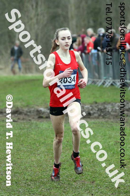 Womens under-17s Inter Counties Cross Country, Prestwold Hall, Loughborough. Photo: David T. Hewitson/Sports for All Pics